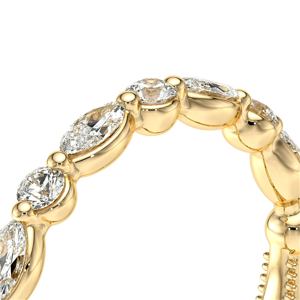 Vintage Diamond Wedding Ring 18k Yellow Gold - VNG-2202