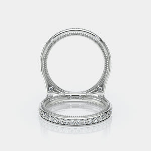 Channel Set Diamond Wedding Ring 18k White Gold - VNG-2207