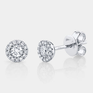 Eden White Gold Diamond Stud Earrings