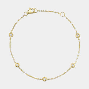 Bailey Yellow Gold Diamonds by the Yard Bracelet