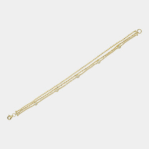 Kate Yellow Gold Diamonds by the Yard Bracelet